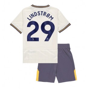 Everton Jesper Lindstrom #29 Dětské Alternativní dres komplet 2024-25 Krátký Rukáv (+ trenýrky)